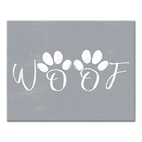 Woof Canvas Wall Art
