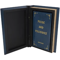 Blue Wooden Pride and Prejudice Storage Faux Book Box, 2ct.