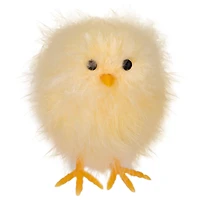 3.25" Fuzzy Easter Baby Chicks Decoration Set