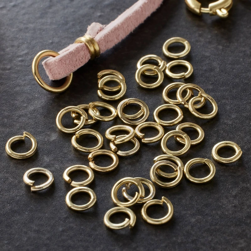 Gold Jump Rings by Bead Landing