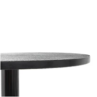 Black Aluminum Metal Tripod Accent Table Set