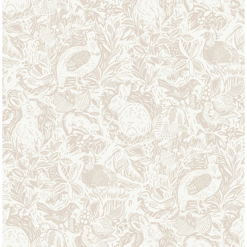 NuWallpaper Cream Terrene Peel & Stick Wallpaper