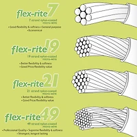 The Beadsmith® Flex-rite® 0.014" Pearl Silver 49 Strand Wire, 30ft.