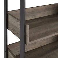 Walker Edison 64" Graywash 5-Shelf Bookshelf