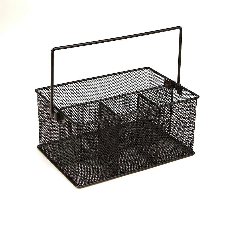 Mind Reader Black Storage Basket Organizer and Utensil Holder, 2ct.