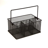 Mind Reader Black Storage Basket Organizer and Utensil Holder, 2ct.