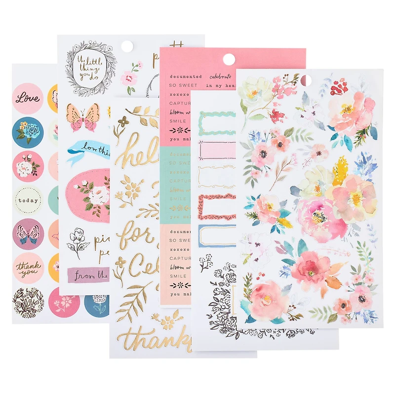 12 Pack: Sketchbook Garden Stickers by Recollections™