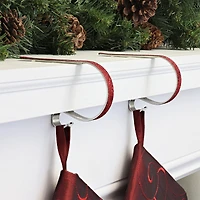 Original MantleClip® Red Glitter Stocking Holders