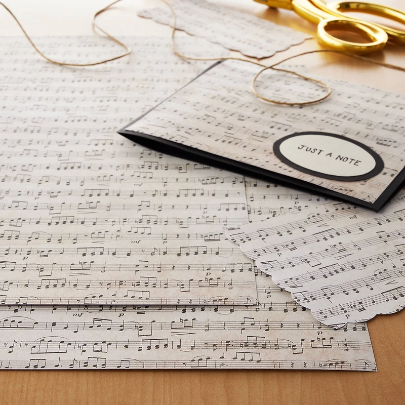 Music Sheet Cardstock Paper by Recollections™, 12" x 12"