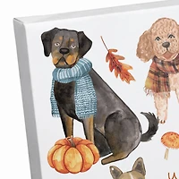 Happy Paw-tumn 16" x 16" Canvas Wall Art