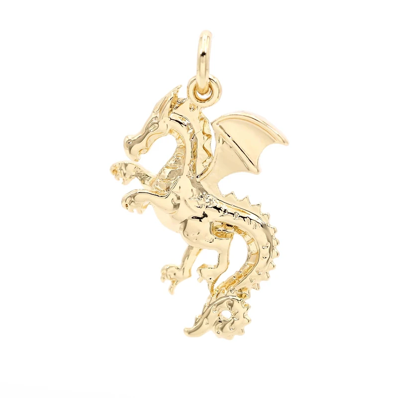 14K Gold Plated Dragon Charm by Bead Landing™