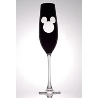 JoyJolt® Disney® 9oz. Luxury Mickey Mouse Crystal Stemmed Champagne Flute Glass, 2ct.