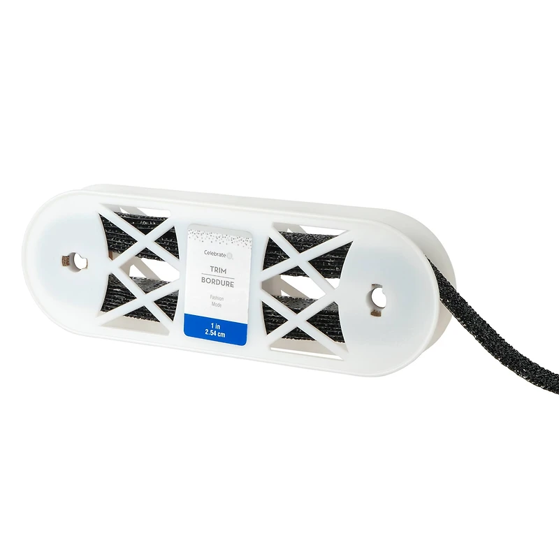 1" Black Diamond Trim by Celebrate It® Fashion Mode