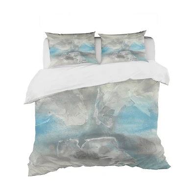 Designart 'Watercolor Minimal Tones I' Cottage Bedding Set