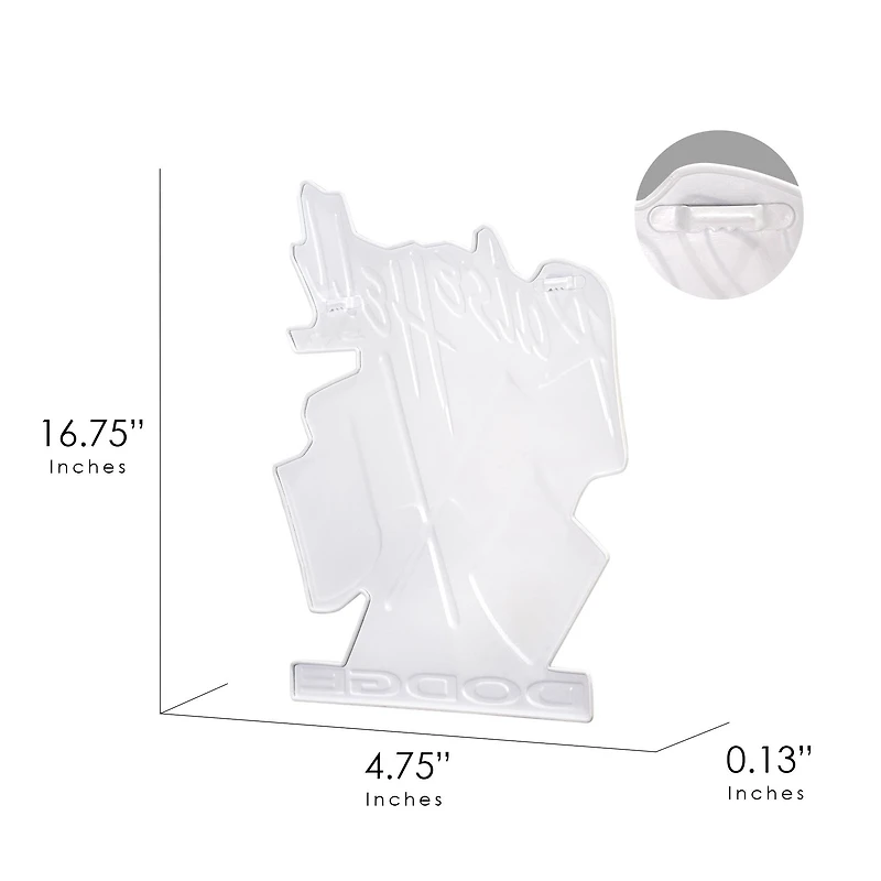 Dodge Raise Hell Flags Embossed Shaped Metal Wall Sign