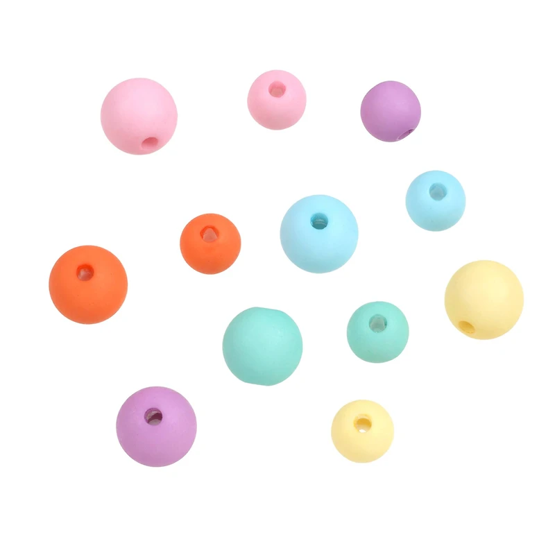 12 Packs: 200 ct. (2,400 total) Pastel Assorted Round Beads by Creatology™