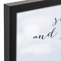 Shine a Light and Guide Me Home Nautical Black Framed Canvas