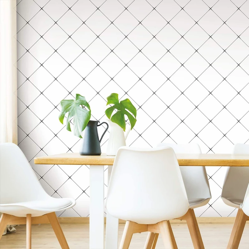 RoomMates Diamond Tile Geo Peel & Stick Wallpaper