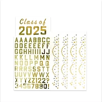 Gold Letters & Bling Graduation Cap Stickers by Recollections™