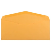 JAM Paper 4.125" x 9.5" Brown Kraft Manila Business Envelopes, 100ct.