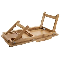 Mind Reader Bamboo Adjustable Lap Desk with Foldable Legs
