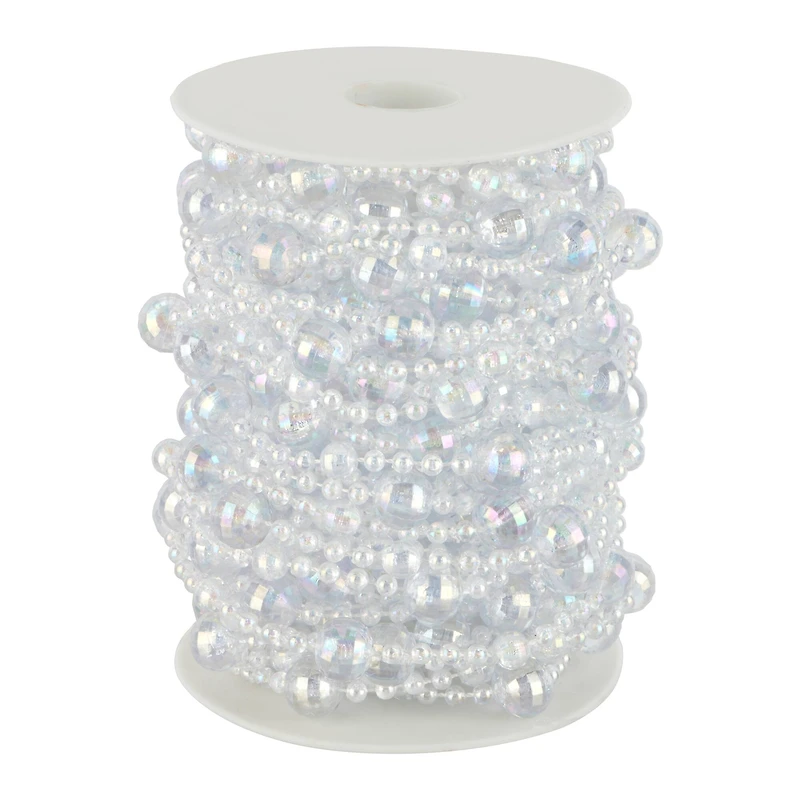 50ft. Clear AB Mixed Round Plastic Bead Garland by Bead Landing™