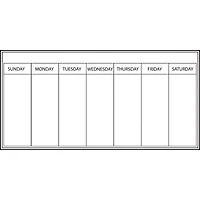 Wallpops Whiteboard Weekly Calendar Decal, 2ct.