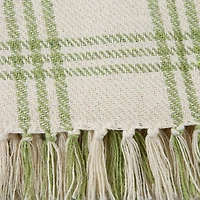 DII® Antique Green Modern Farmhouse Plaid Throw