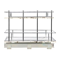 Household Essentials Glidez Marble 2-Tier Cabinet Organizer