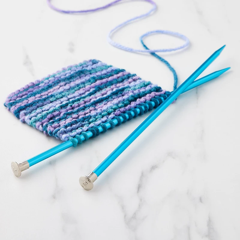 10" Anodized Aluminum Knitting Needles by Loops & Threads