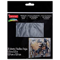 6 Packs: 25 ct. (150 total) Premium Silver Leaf Sheets by Craft Smart®