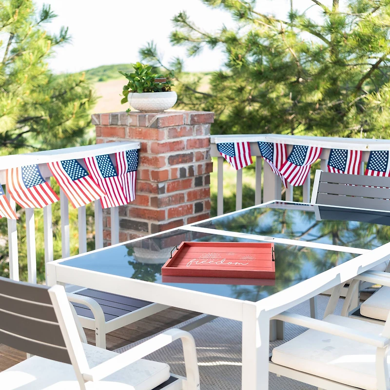 Elegant Designs™ 15.5" Freedom Serving Tray with Handles