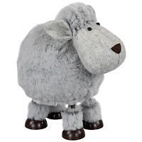 7.5" Gray Bouncing Sheep Plush Easter Figure
