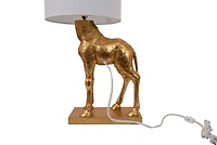 Hello Honey® 27.8" Gold Giraffe Lamp with Linen Shade