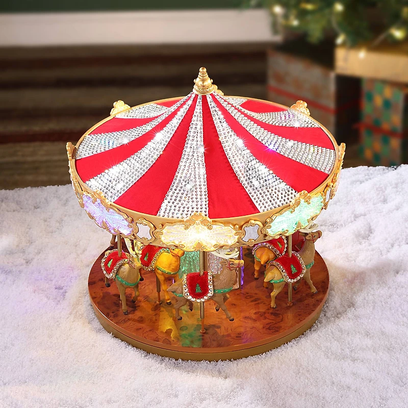 12" Swarovski® LED Holiday Carousel