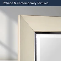 Head West 29" Brushed Nickel Framed Vanity Mirror