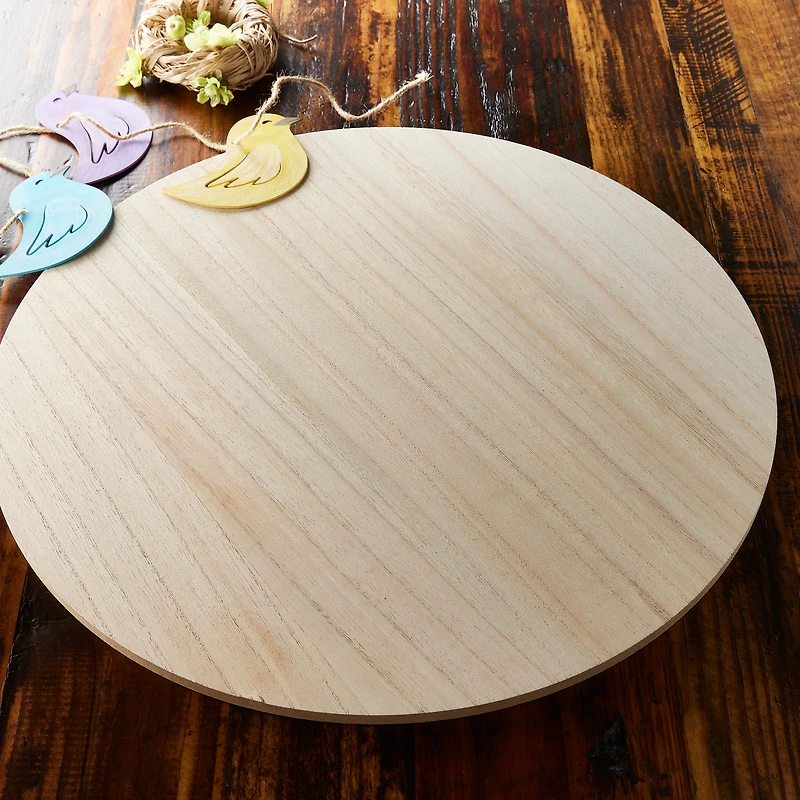 18" Unfinished Round Plaque by Make Market®