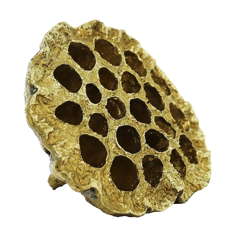 4.25" Gold Lotus Pod Tabletop Décor by Ashland®