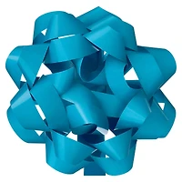 5.75" Turquoise Lacquer Gift Bow by Celebrate It™ 
