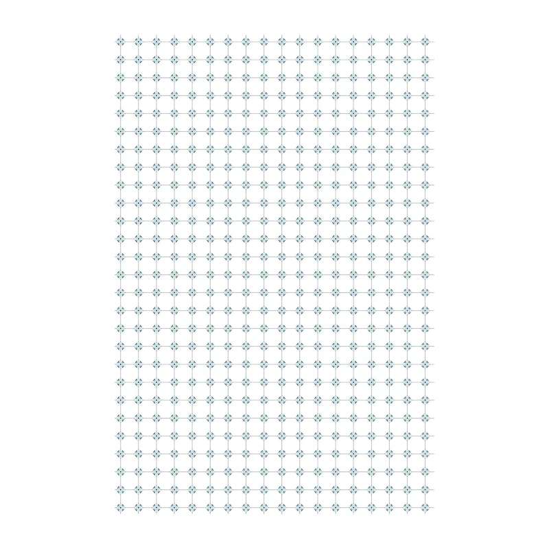 Miniature White & Blue Floor & Wall Covering by Make Market®