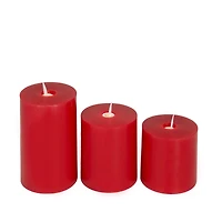 Red LED Flameless Candle Set