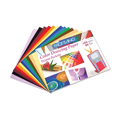 Fabriano® Tiziano Pochette Color Drawing Paper, 9" x 12"