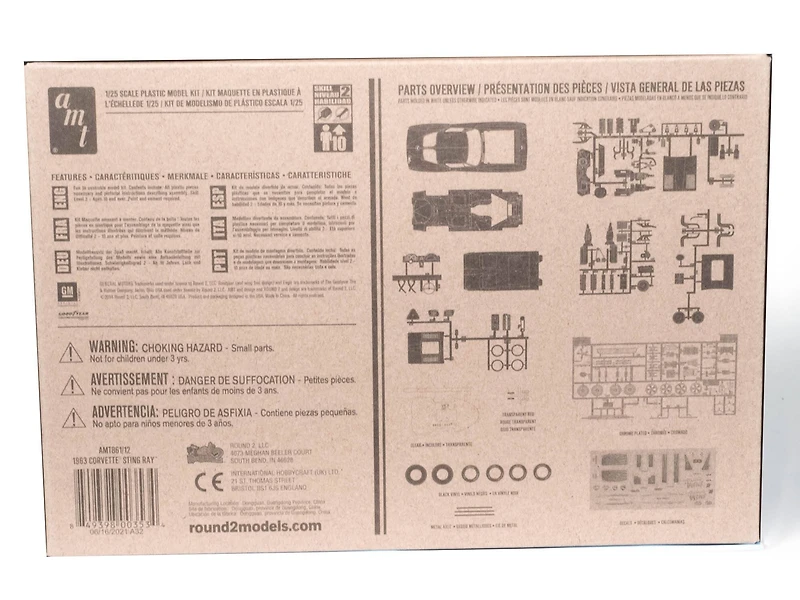 AMT® 1963 Chevy Corvette® Sting Ray™ 1:25 Scale Model Kit