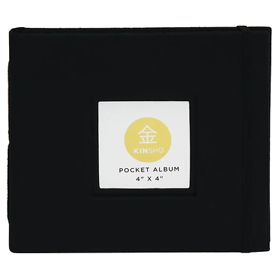KINSHO Black Pocket Album, 4" x 4"