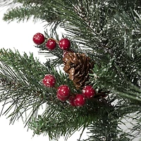 4ft. Pre-Lit Artificial Christmas Tree Set, Warm White LED Lights