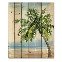 Designart - Palm Tree At The Beach Resort