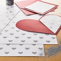 Glitter Heart Cardstock Paper by Recollections