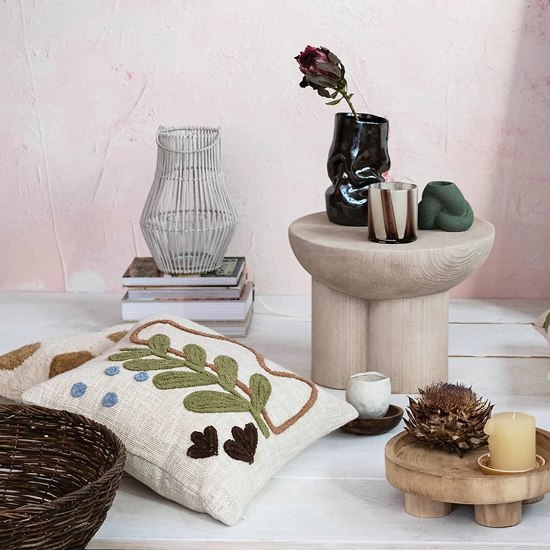 Hello Honey® Plant Design Slub Pillow