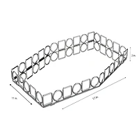 Home Details Circles & Squares Large Mirror Vanity Tray