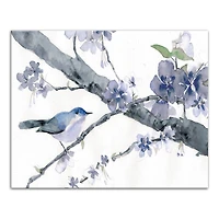 Cherry Blossoms And Birds 20" x 16" Canvas Wall Art